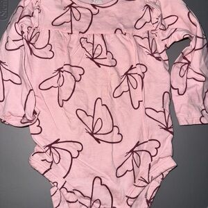 Carter's Pink and Purple Butterfly Bodysuit
